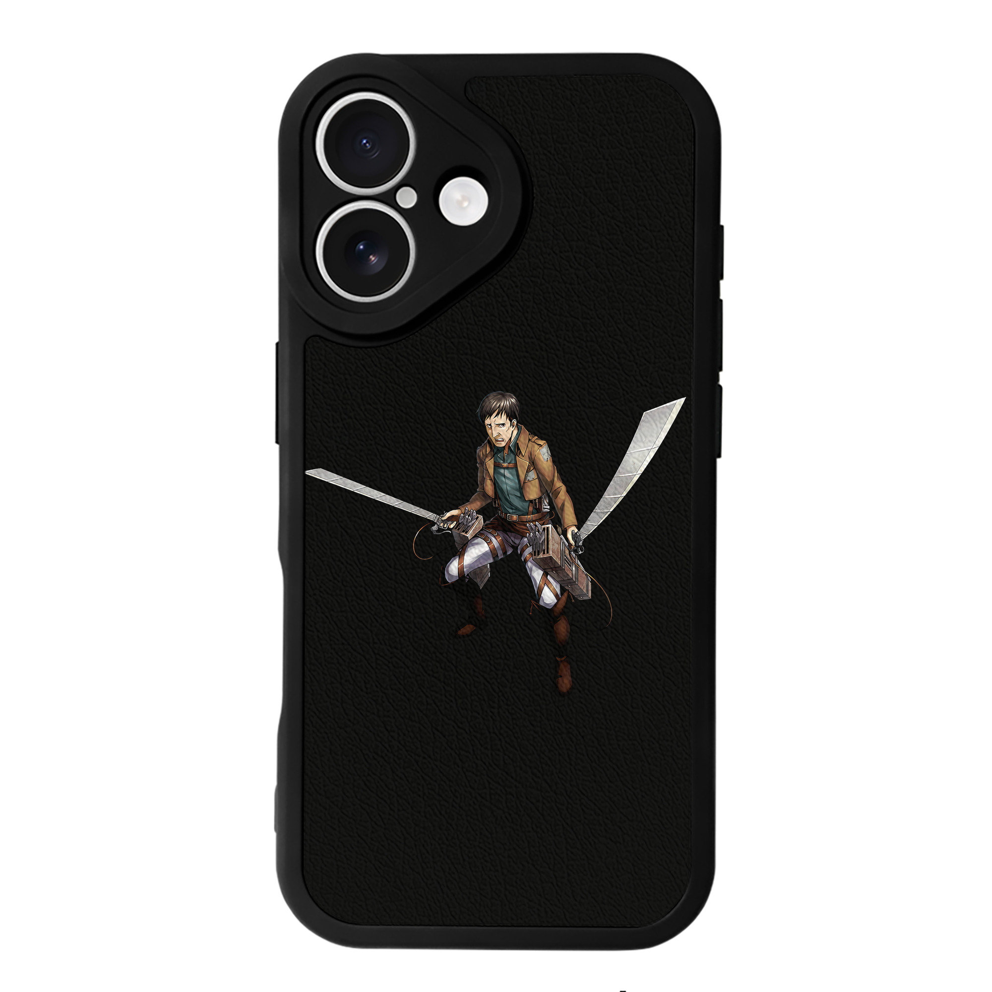 （画像用） 進撃の巨人 Attack on Titan 【iPhone 16シリーズ対応】シリコンスマホケース（レザー調） 材質：シリコン